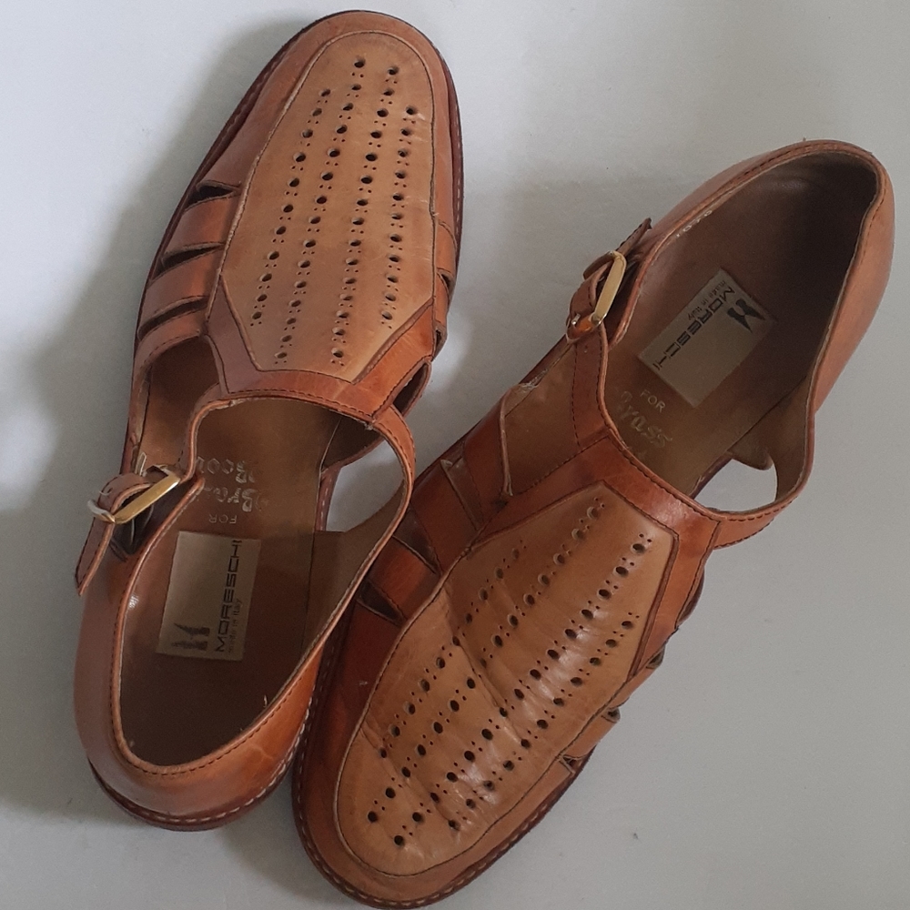 Moreschi Men's Brown Fisherman Sandals